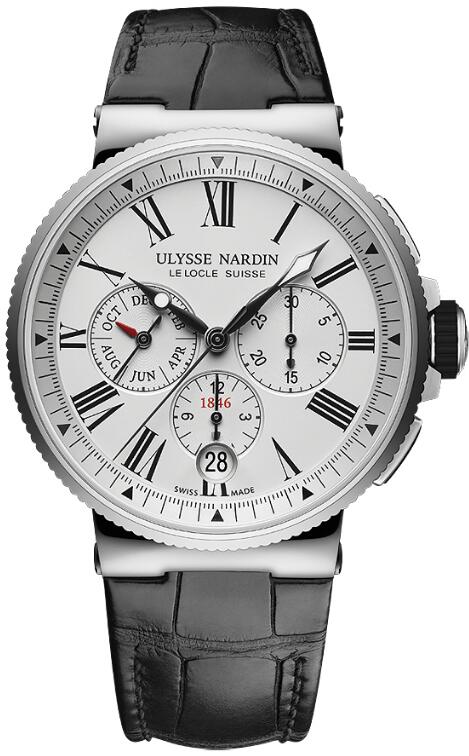 Ulysse Nardin Marine Chronograph Annual Calendar 43mm 1533-150/40 Replica Watch